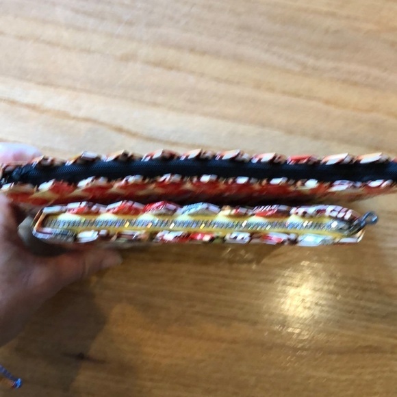 NWOT Homemade in England Unique Wrapper Clutch Environmently Friendly Purse Bags - Picture 5 of 8